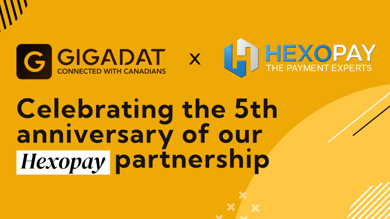 Gigadat Celebrates 5th Anniversary of Hexopay Partnership